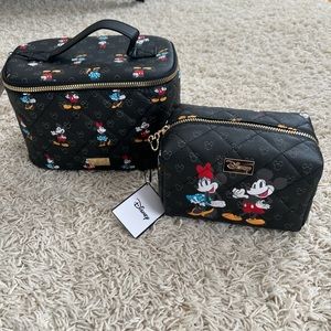 Primark Disney Mickey and Minnie quilted cosmetic case set